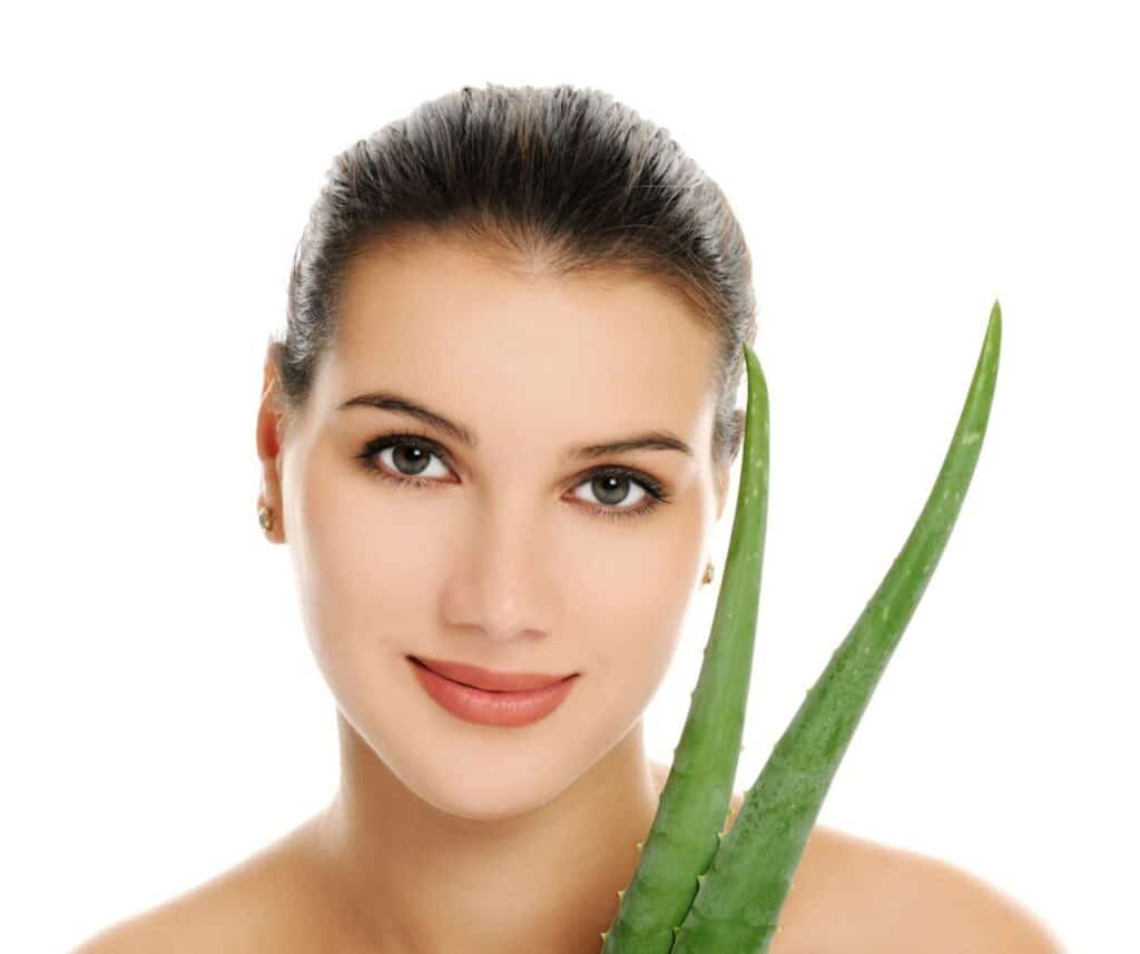 Herbal skin care with aloe vera