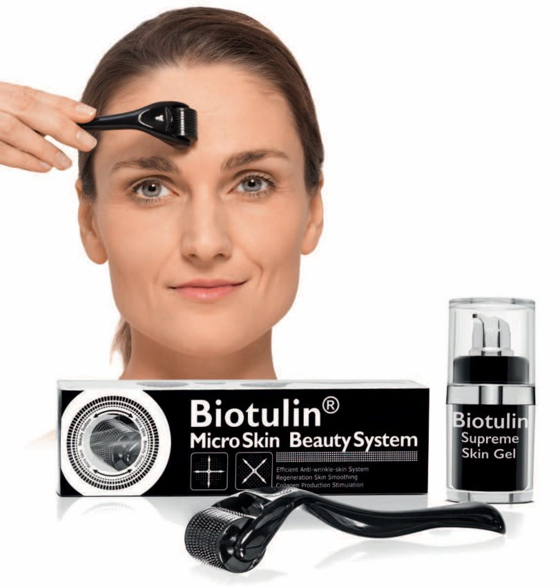 Lisser la peau avec le système de beauté biotulin microneedling